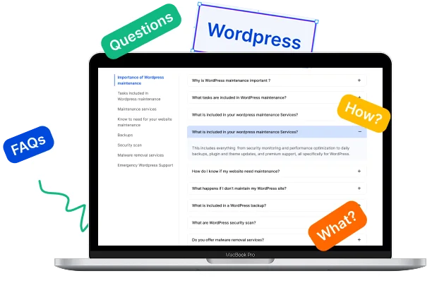 Question and answer icon representing FAQs