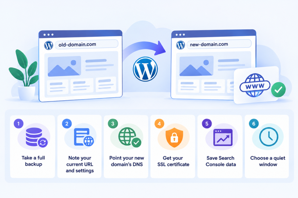 image showing A Six-Point Pre-Flight Checklist for changing WordPress domain
